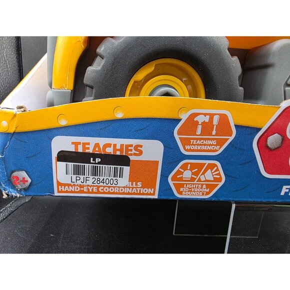 Cat Junior Crew Fix-It Phillip Toy Truck With Lights & Sounds Learning Workbench - Picture 8 of 10